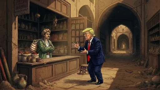Трамп обчелся на персидском базаре