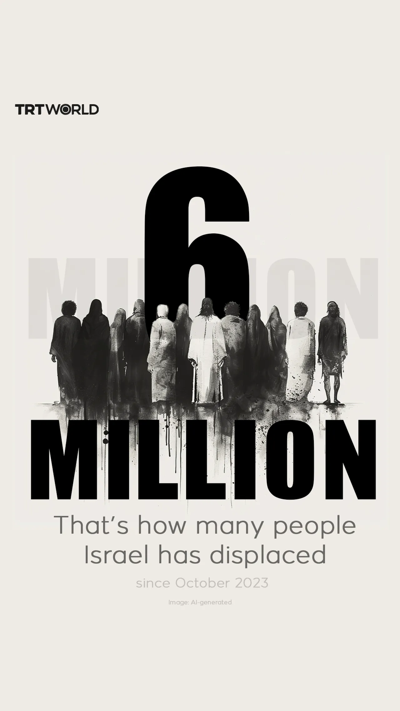 Israel has displaced 6 million people in the Middle East