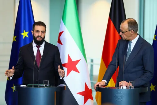 الشرع من برلين: مقبلون على برنامج اقتصادي جديد.. وميرتس: ندعم عودة اللاجئين السوريين لإعادة الإعمار