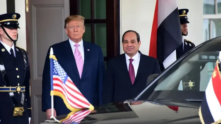 Egypt's Sisi asks Trump to 'help us stop the war'