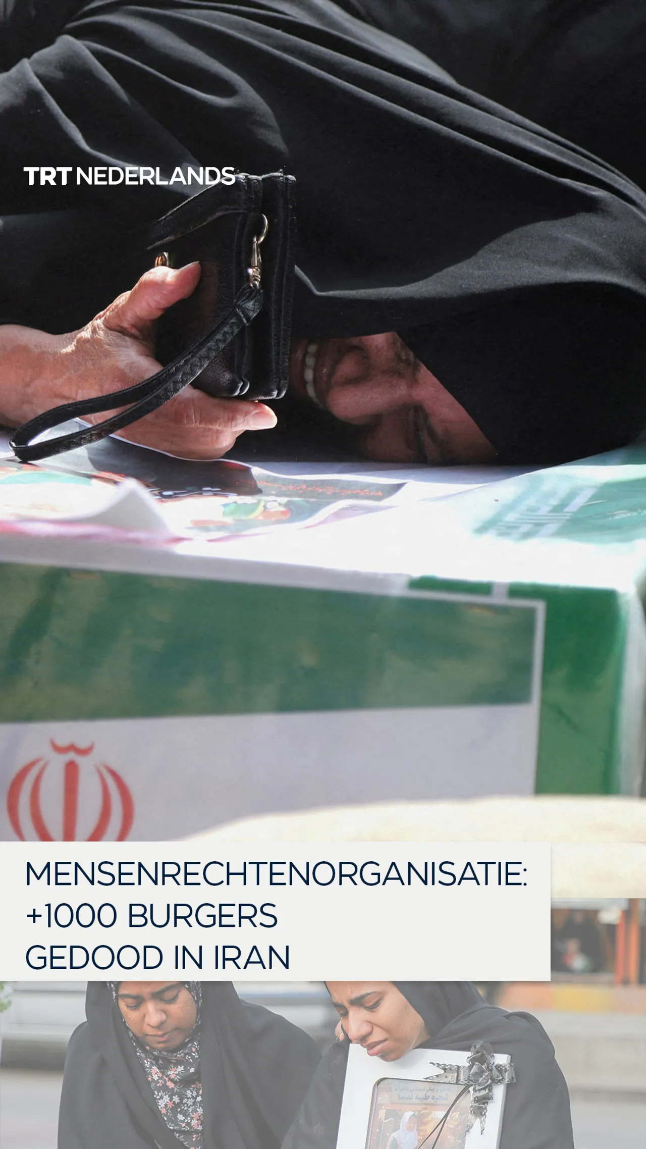 Mensenrechtenorganisatie: meer dan 1000 burgers gedood in Iran