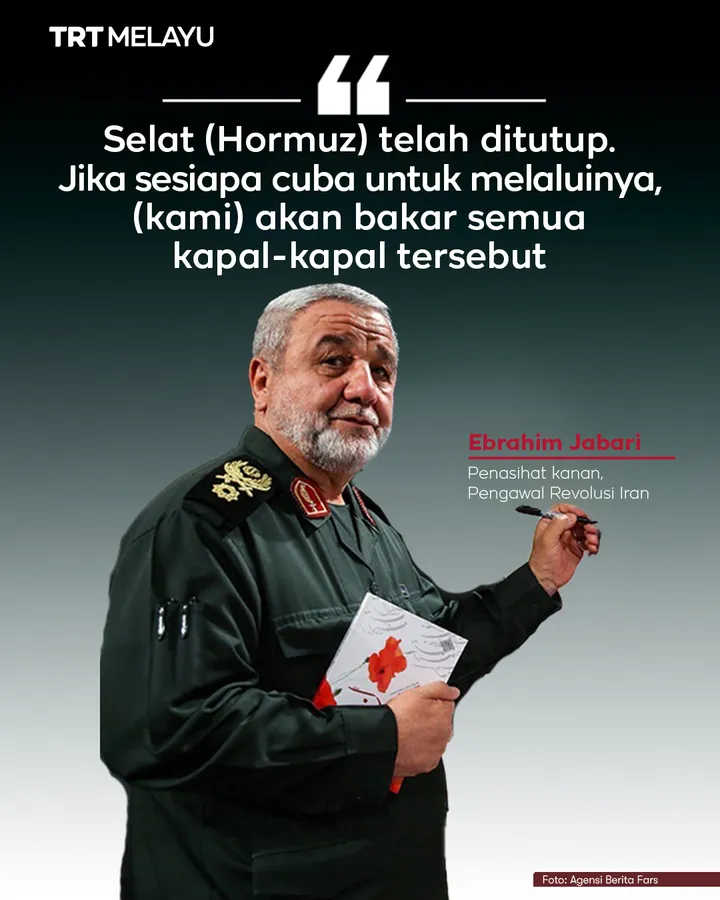 IRGC isytihar penutupan Selat Hormuz