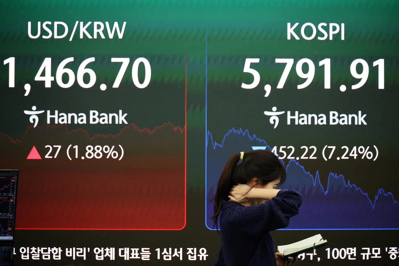 한국 주식, 사상 최악의 폭락에서 반등하며 9.63% 상승 마감