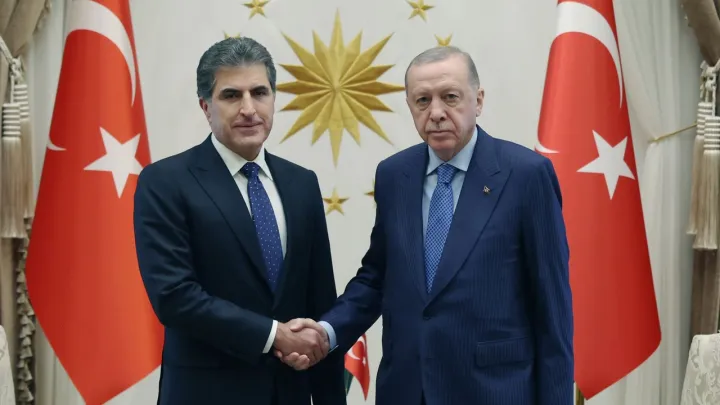 أردوغان يبحث مع بارزاني مسار الصراع في المنطقة وآخر المستجدات