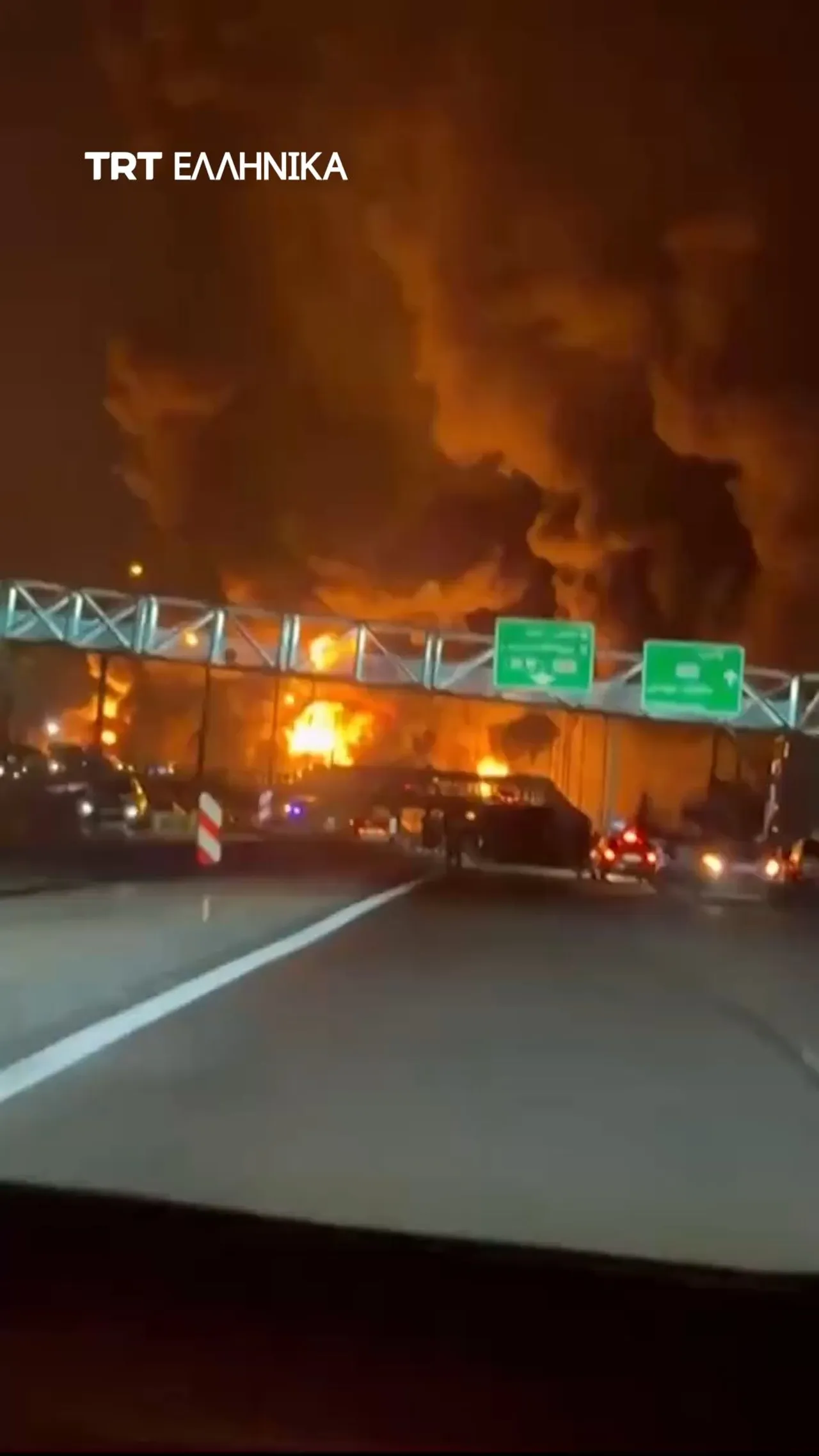 Τεράστια πυρκαγιά σε αποθήκη πετρελαίου στο Ιράν μετά από επιθέσεις