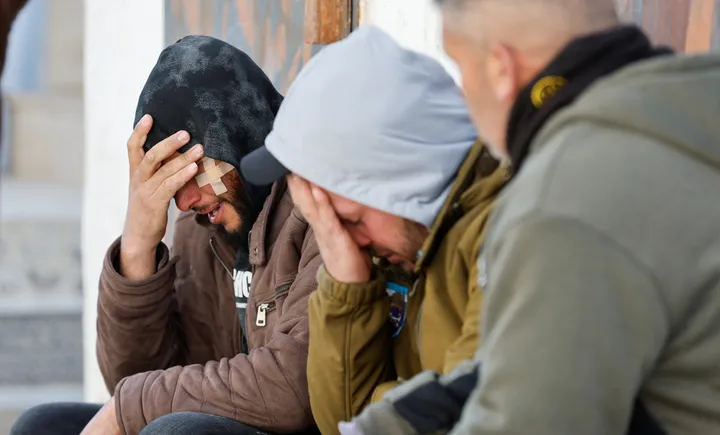 Israeli forces beat Palestinians in occupied West Bank, illegal settlers torch council building