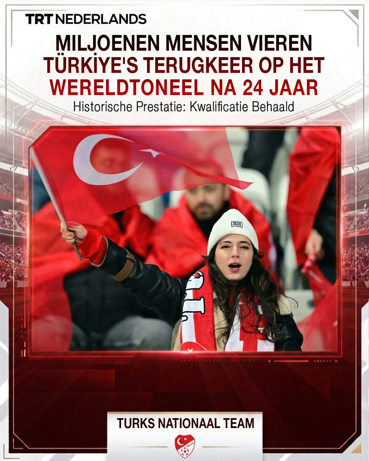 Miljoenen vieren Türkiye’s terugkeer naar WK na 24 jaar
