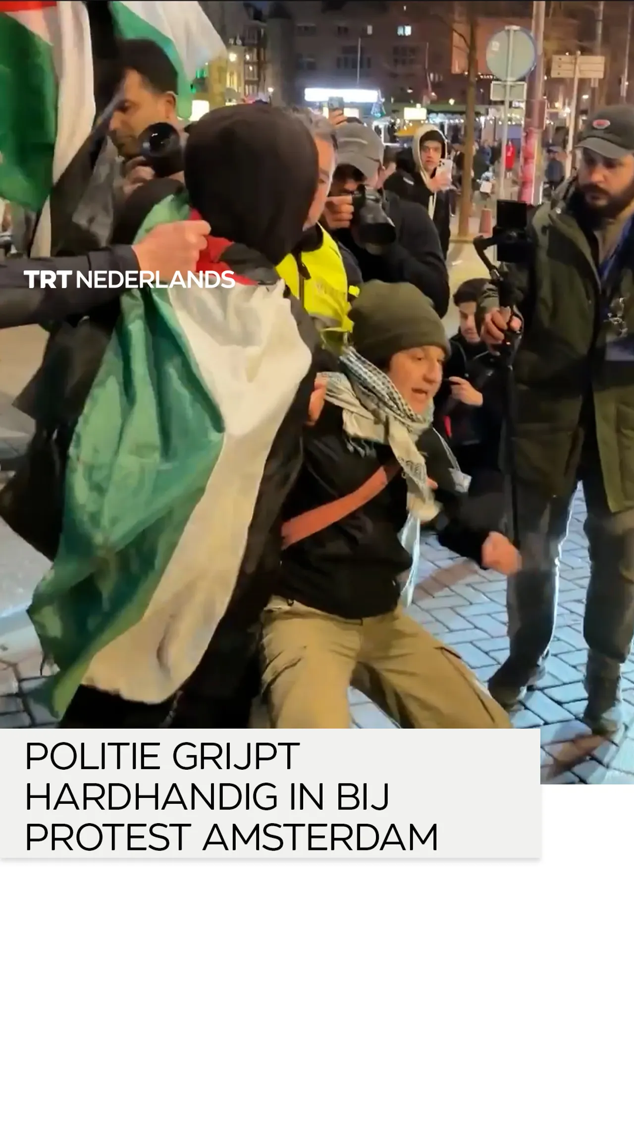 Politie confrontaties in Amsterdam na protest tegen Israëlische doodstrafwet