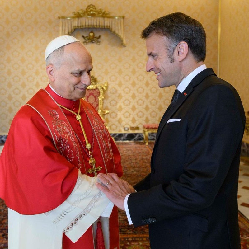 Rais Macron, Papa Leo wa 14 wajadili hali ya Mashariki ya Kati