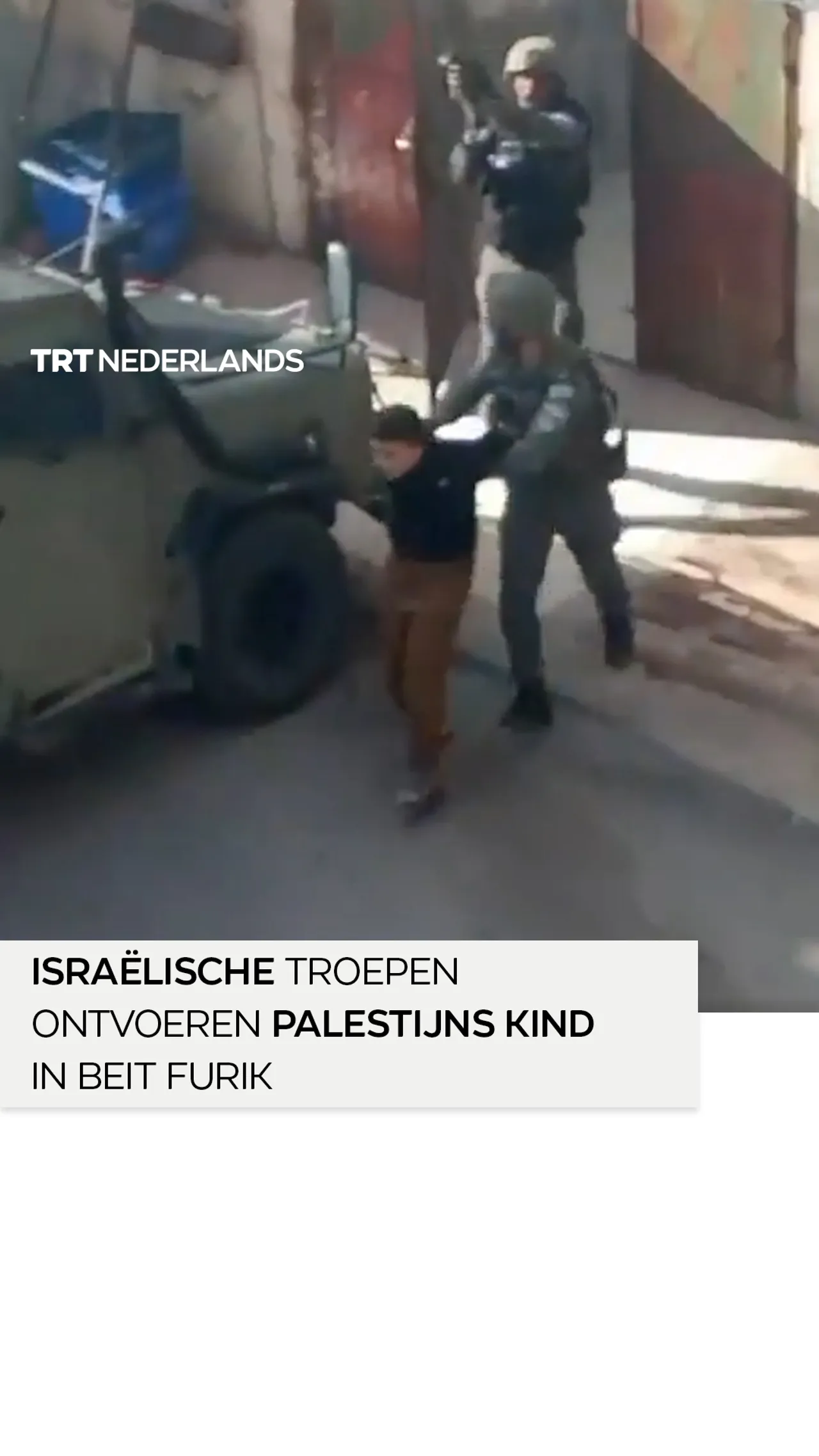 Israëlische troepen ontvoeren Palestijns kind in Beit Furik