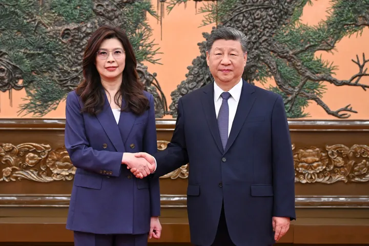 Xi tells Taiwan opposition leader reunification is 'certainty of history' in rare Beijing meeting