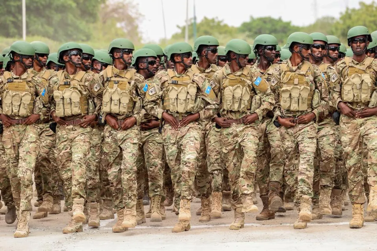 Xuska Sannad-guuradii 66-aad ee Ciidanka Xoogga Dalka Soomaaliyeed oo lagu qabtay Muqdisho