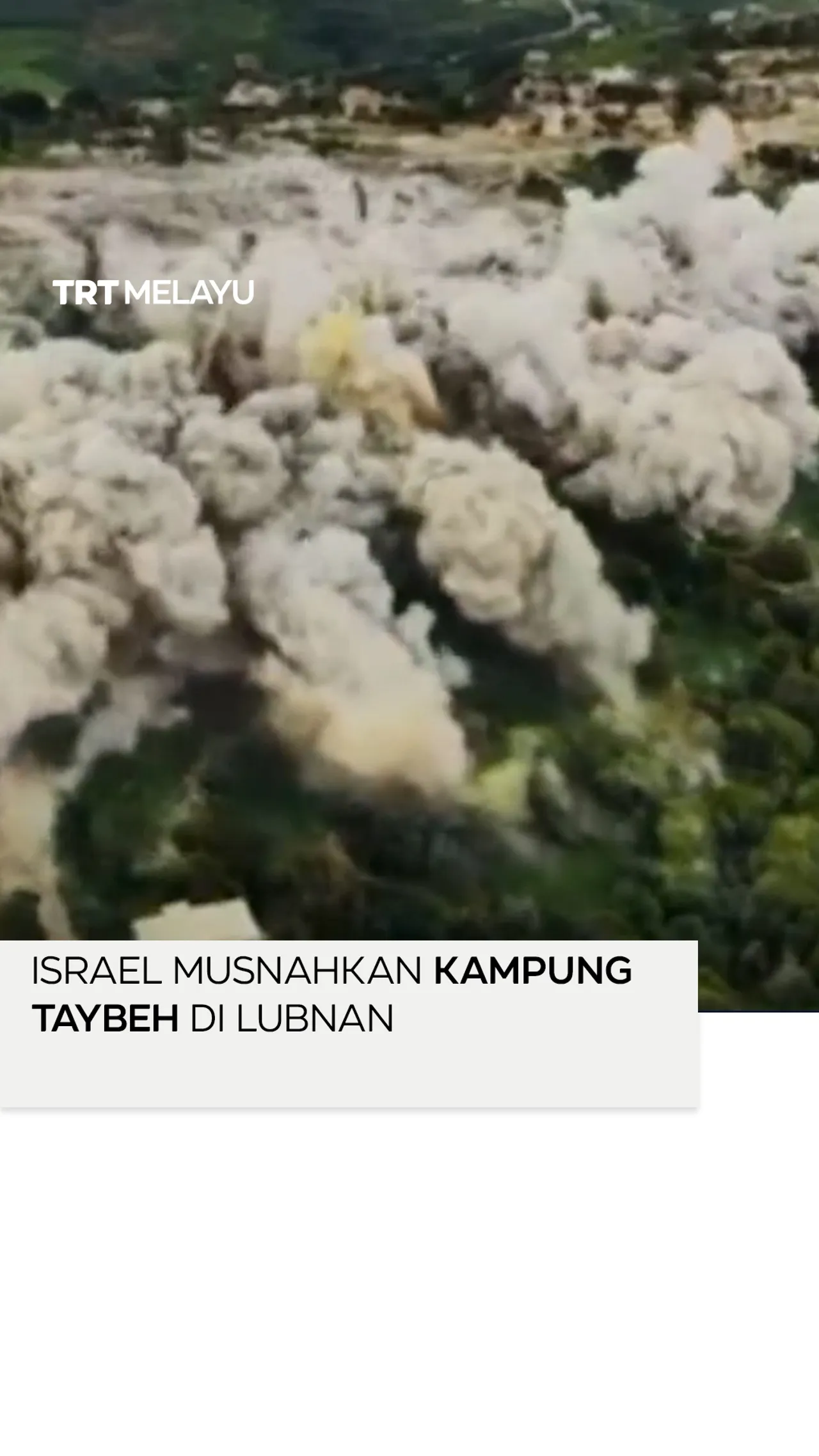 Israel musnahkan Kampung Taybeh di Lubnan