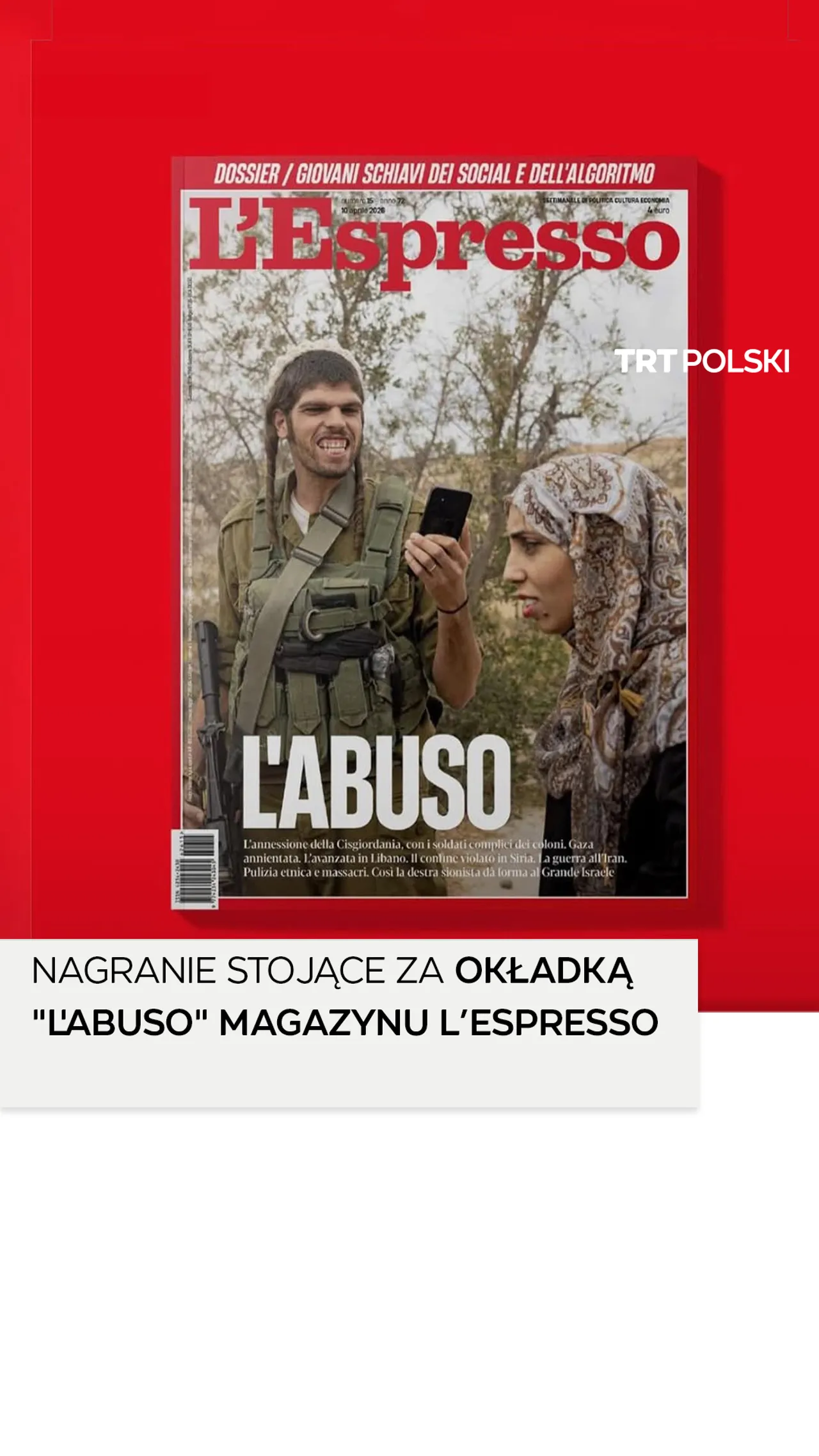 Pełne nagranie opublikowane po tym, jak izraelski ambasador oskarżył włoski magazyn o stronniczość