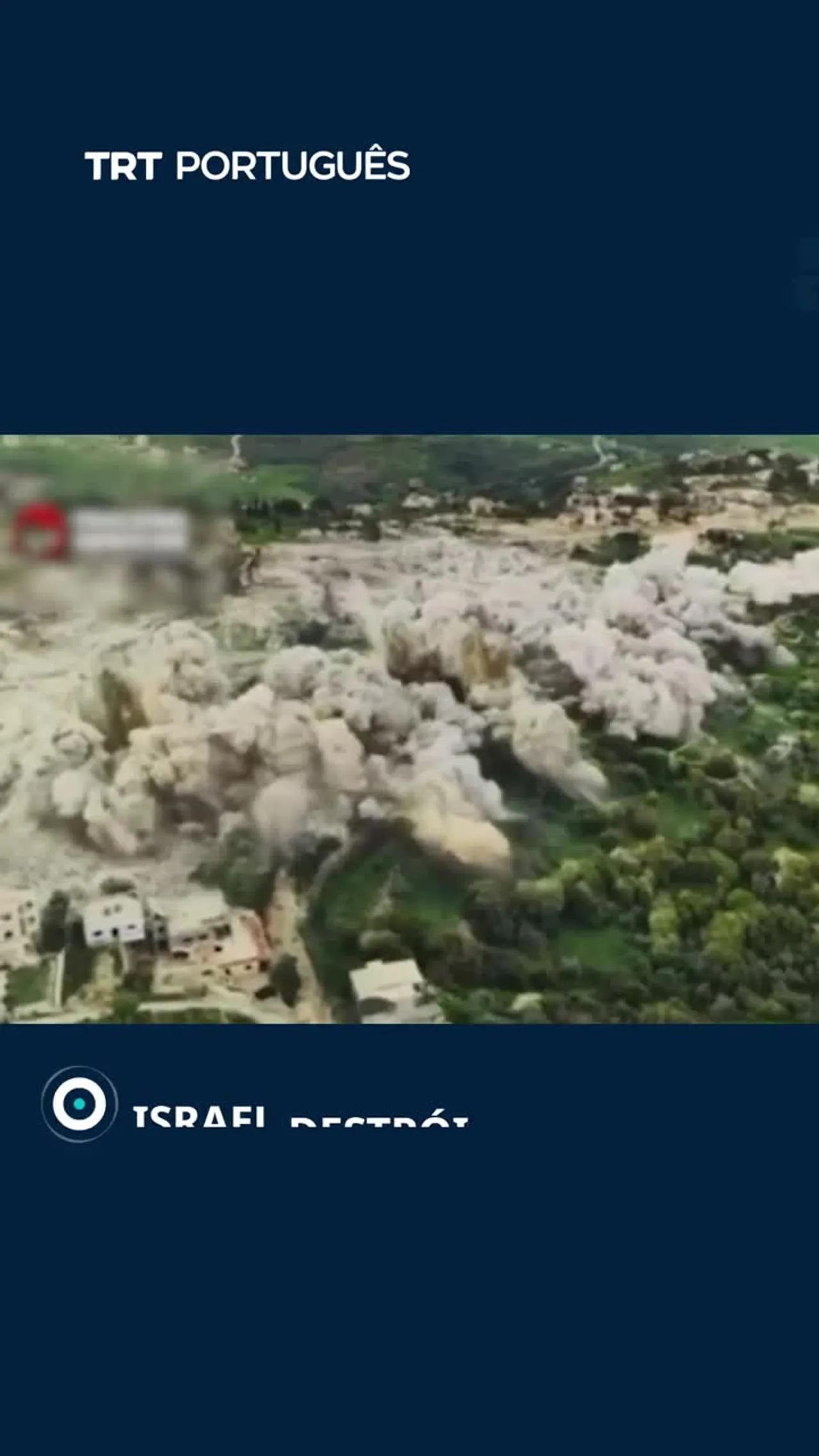 Israel destrói aldeia libanesa sob o pretexto de construir uma zona tampão