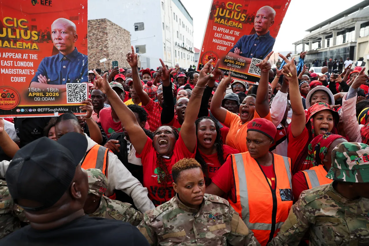 South Africa: Hundreds rally ahead of sentencing of politician Malema