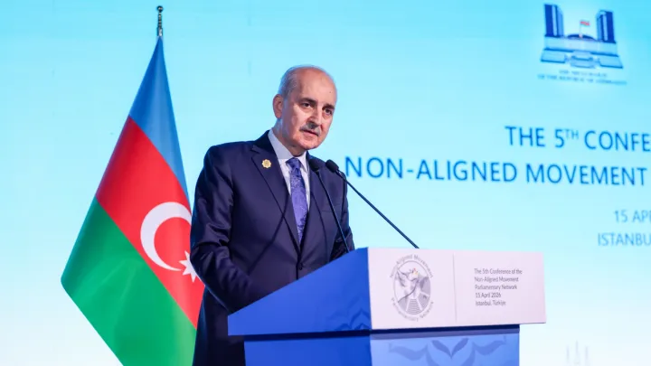 قورتولموش يشيد بمساهمات "حركة عدم الانحياز" في جهود التنمية ويؤكد حتمية انتصار القضية الفلسطينية