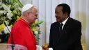 Cameroon president says world needs pope's 'message of peace'