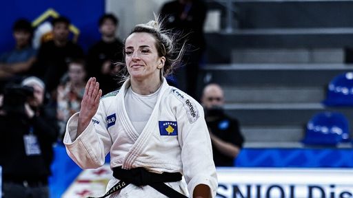 Xhudistja kosovare Distria Krasniqi shkëlqen me medaljen e artë në Kampionat Evropian