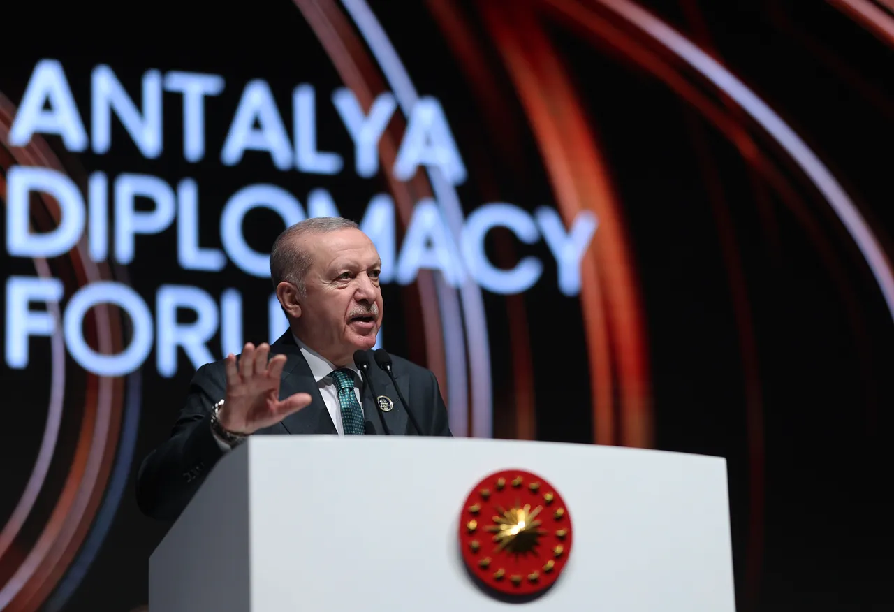 Erdogan warns of global crisis, urges diplomacy, regional stability at Antalya Diplomacy Forum