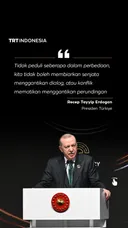 Presiden Türkiye Recep Tayyip Erdogan berbicara dalam pembukaan Antalya Diplomacy Forum ke-5