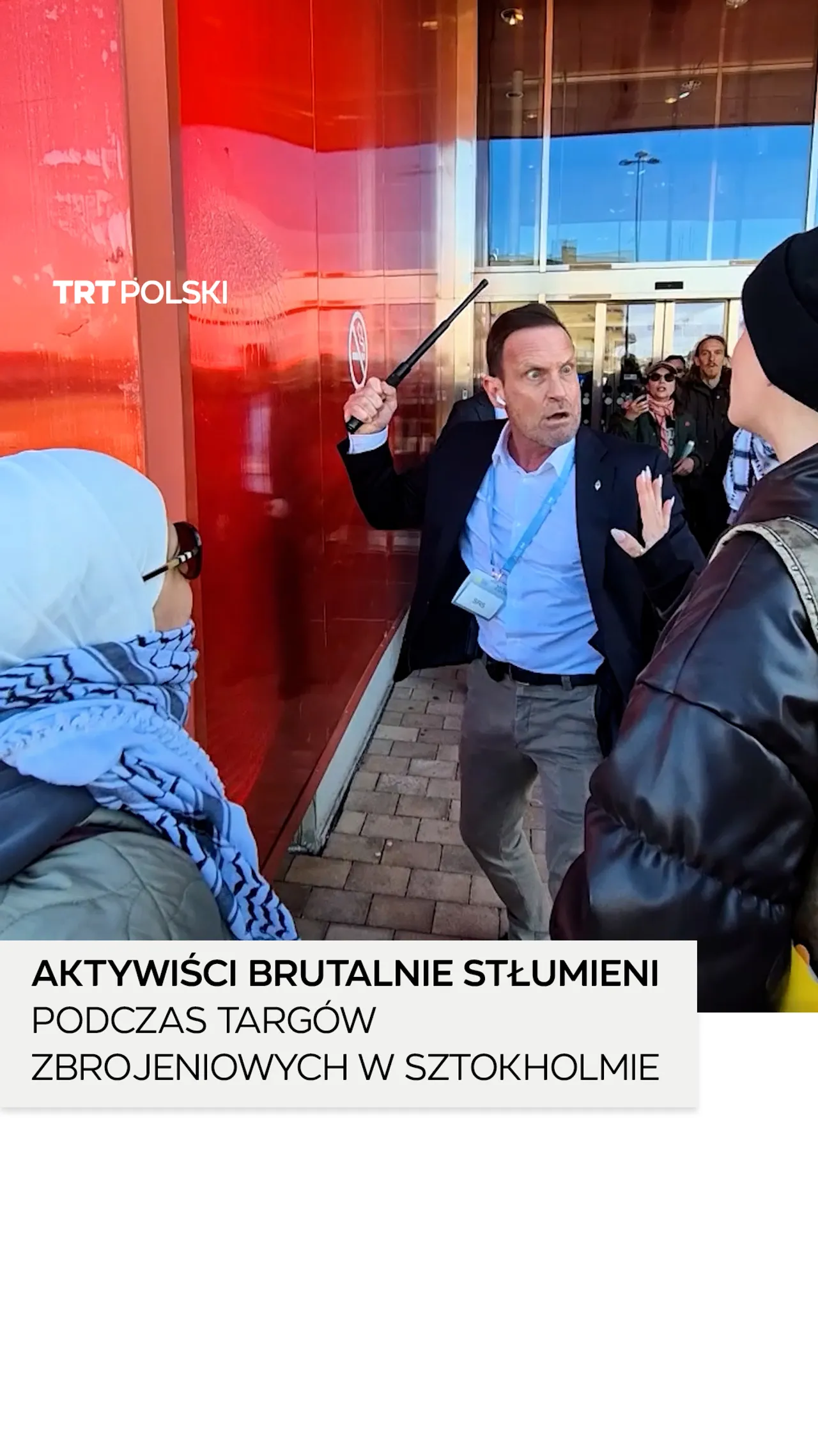 Aktywiści brutalnie stłumieni podczas targów zbrojeniowych w Sztokholmie