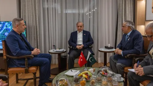 دیدار وزیر امور خارجه ترکیه و نخست وزیر پاکستان در آنتالیا