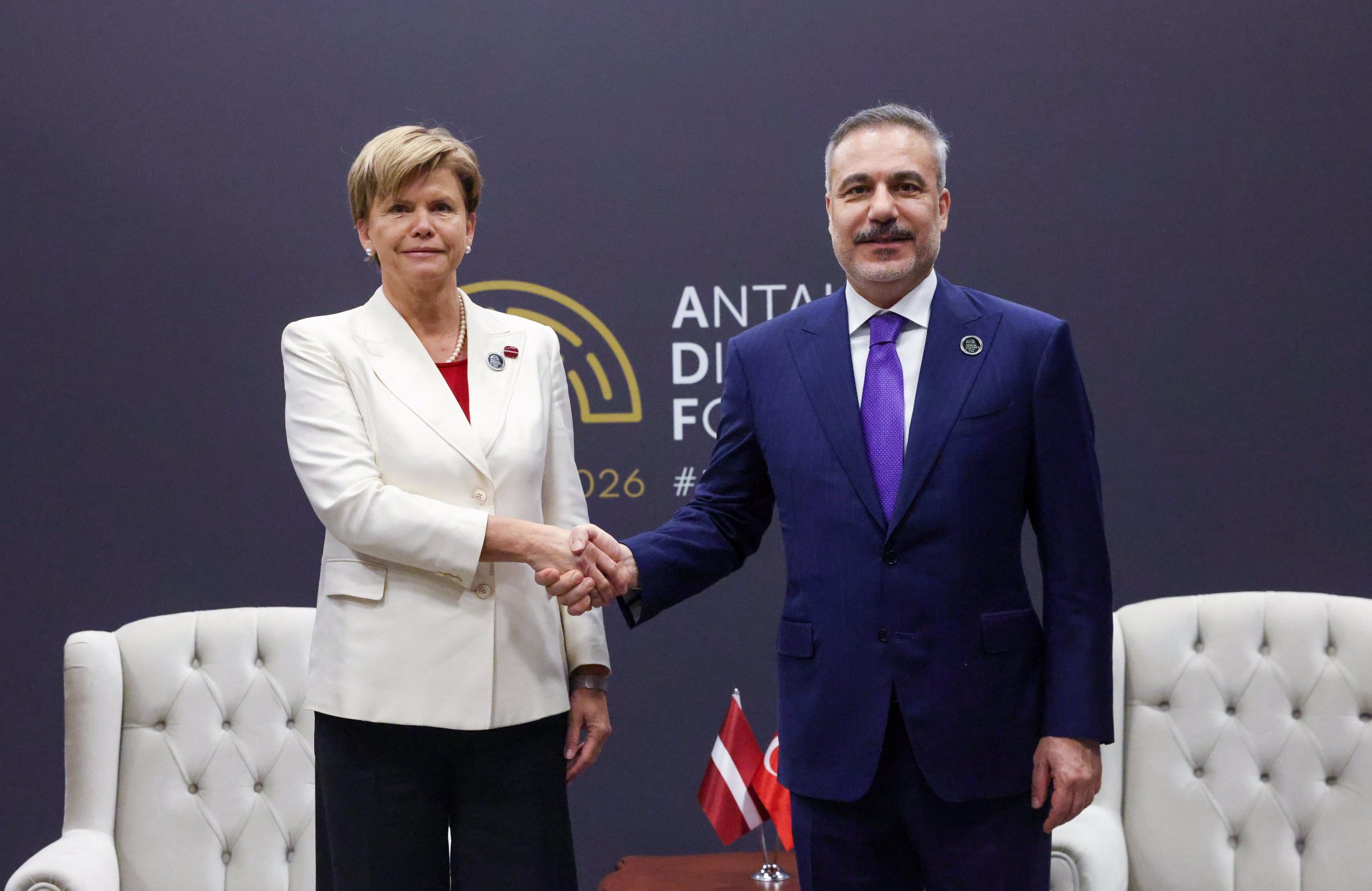 Ministri vanjskih poslova Turkiye i Latvije sastali se na Diplomatskom forumu u Antaliji