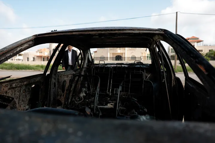 Illegal Israeli settlers burn Palestinian property, cut down olive trees in occupied West Bank