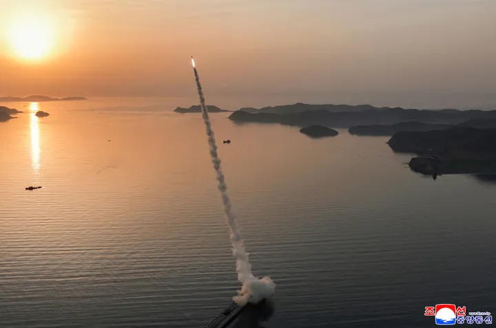 North Korea test-fires cluster-bomb ballistic missiles