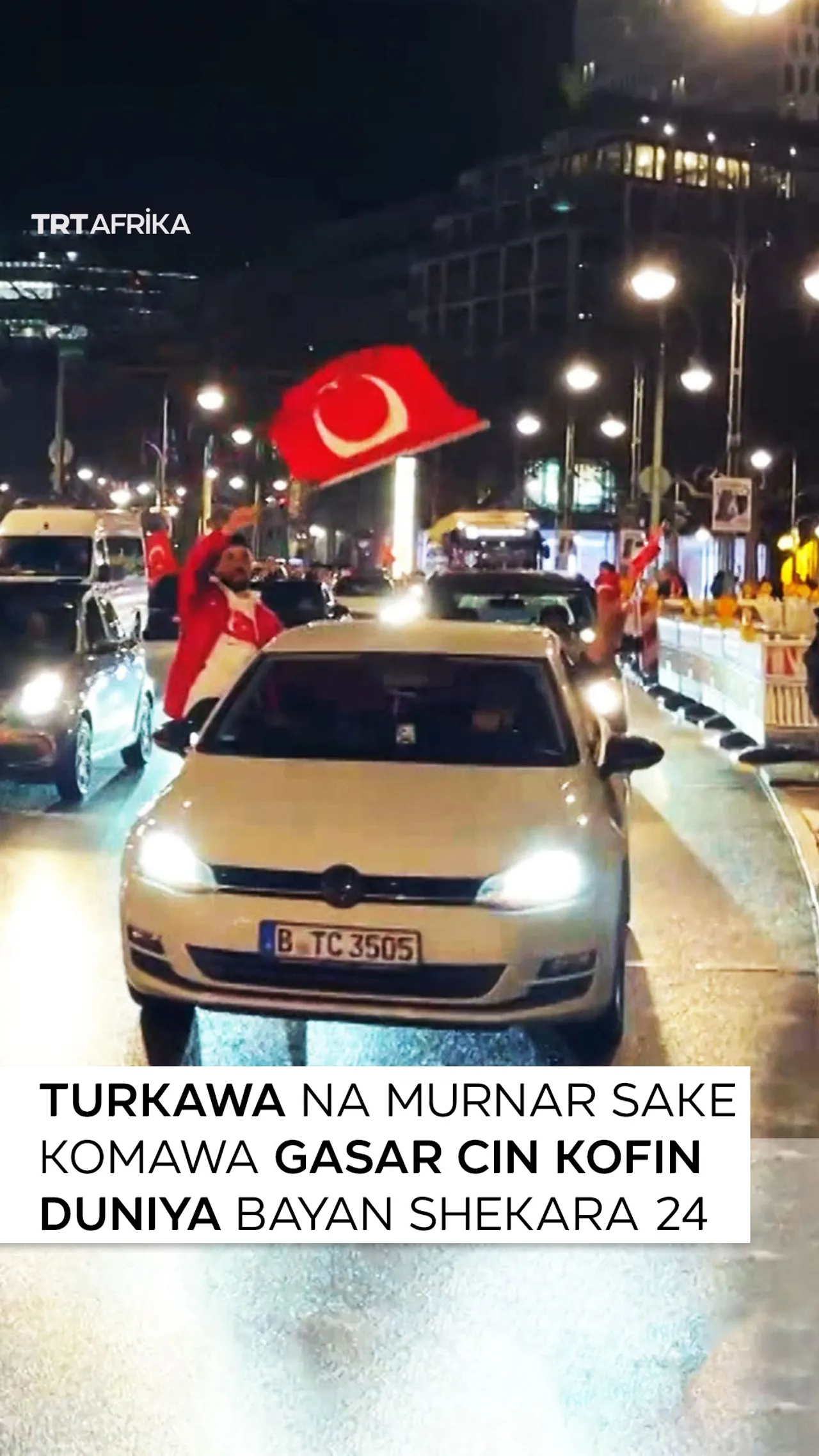 Turkawa na murnar sake komawa gasar cin kofin duniya bayan shekara 24