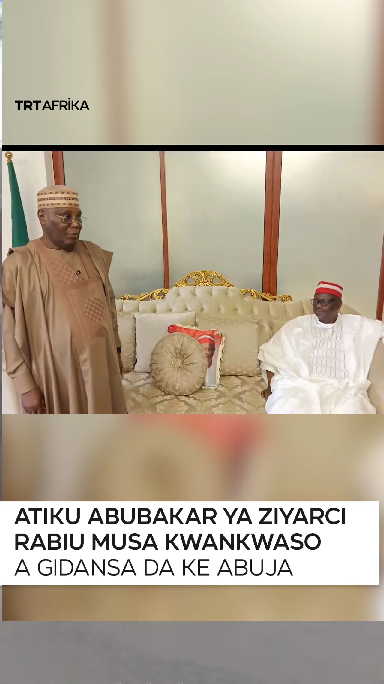 Atiku Abubakar ya ziyarci Rabiu Musa Kwankwaso a gidansa da ke Abuja