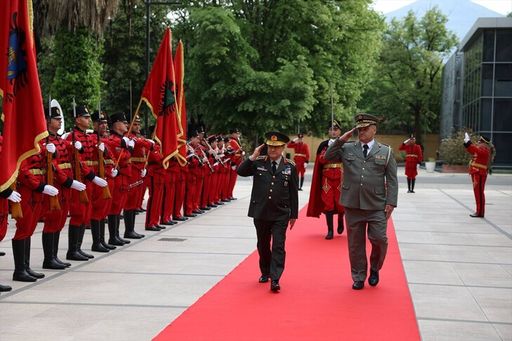 Shefi i Shtabit të Përgjithshëm të Forcave të Armatosura të Türkiye takon homologun e Shqipërisë