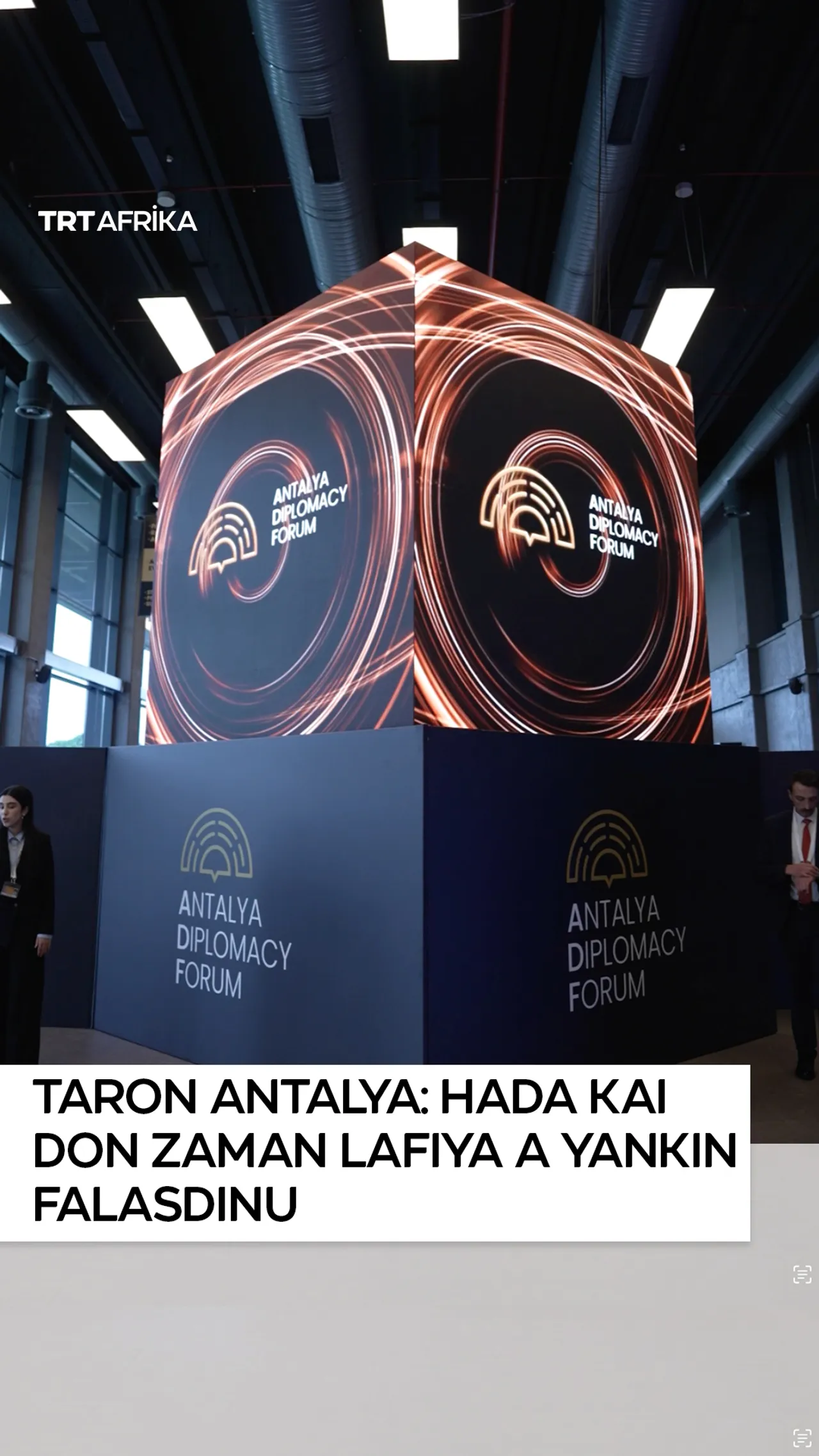 Taron Antaliya: Hada kai don zaman lafiya a yankin Falasdinu