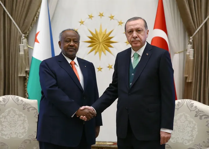 Jabuuti: Madaxweynaha Turkiga Erdogan iyo madaxda kale caalamka oo u hambalyaysay Geelle