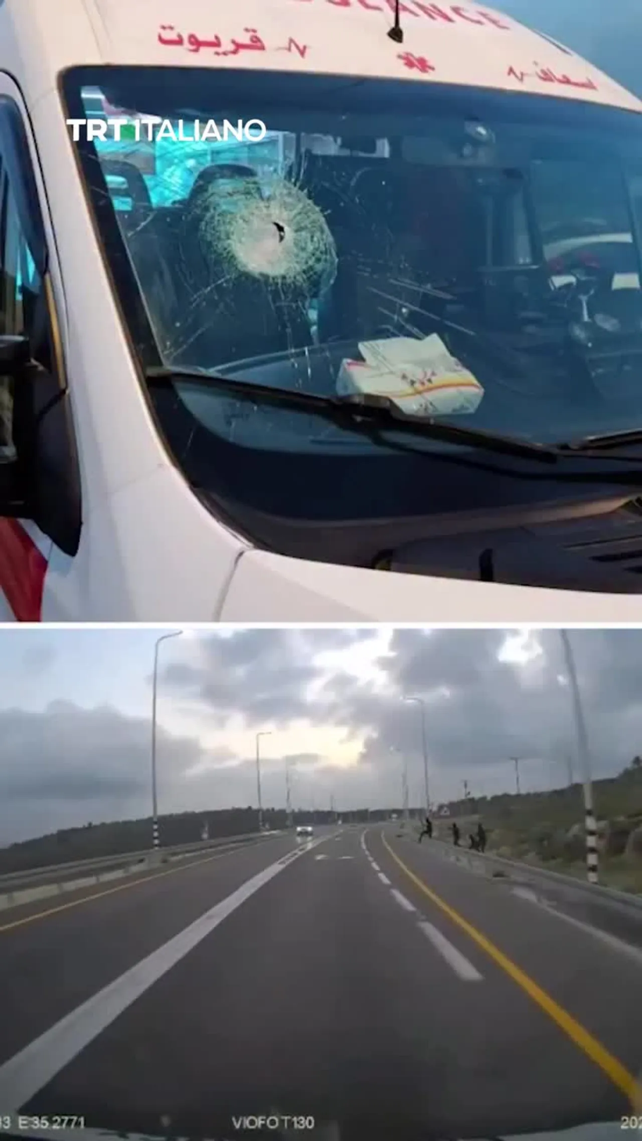 Cisgiordania occupata,coloni israeliani illegali hanno attaccato un’ambulanza