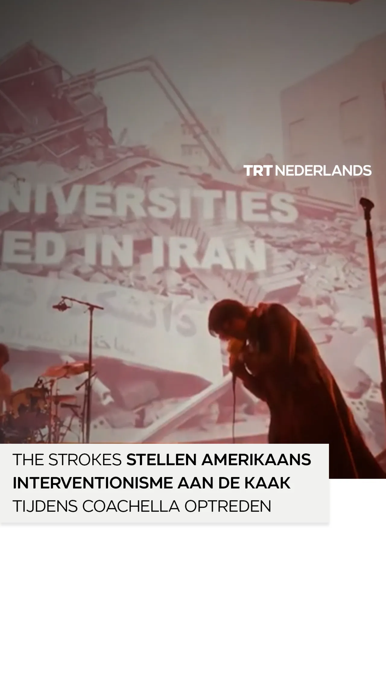 The Strokes stellen Amerikaans interventionisme aan de kaak tijdens Coachella optreden