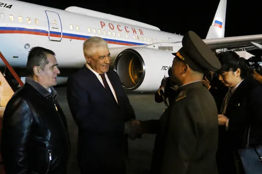 러시아 내무장관 북한 방문…평양 도착