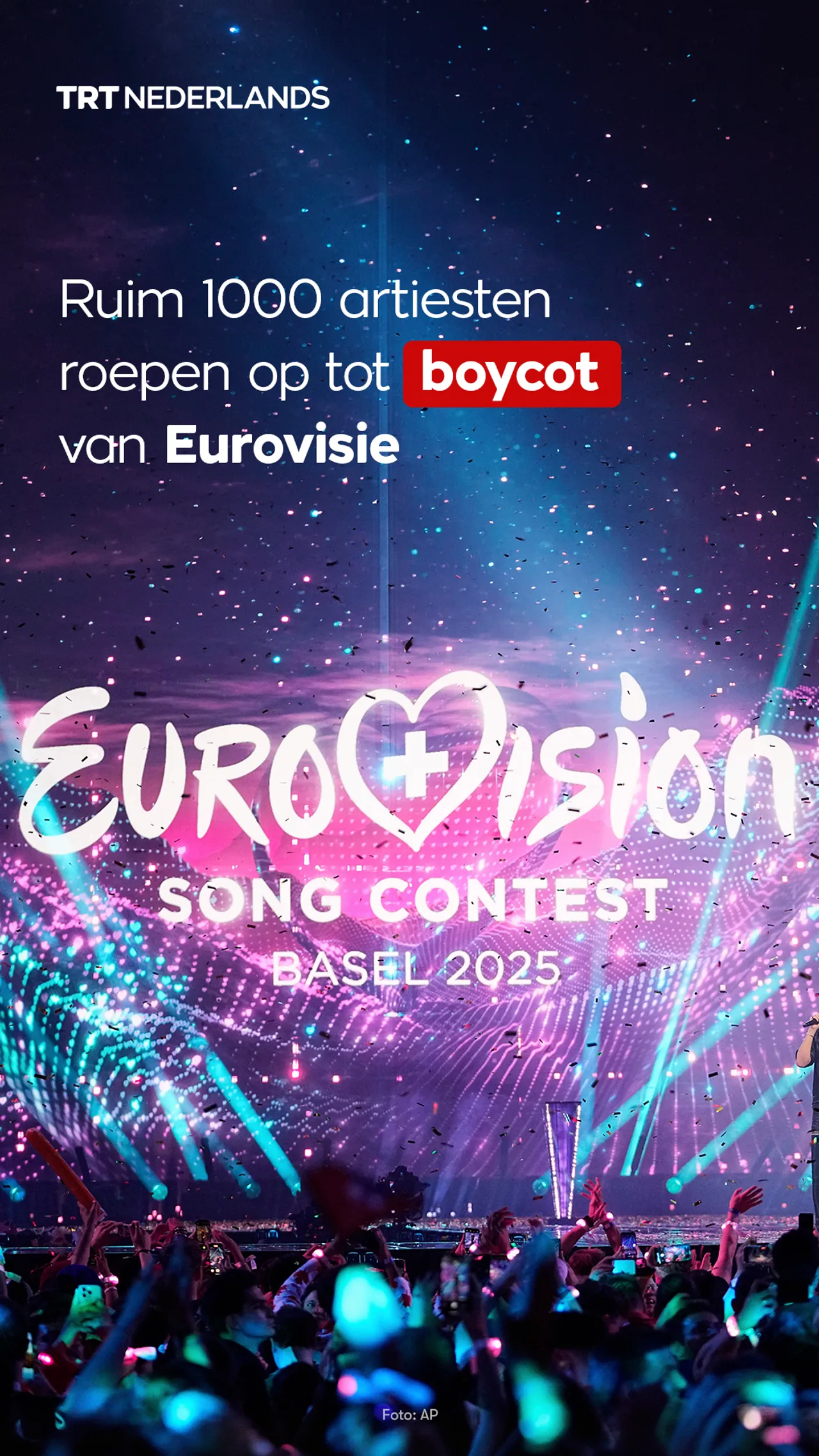 Ruim 1000 artiesten roepen op tot boycot van Eurovisie