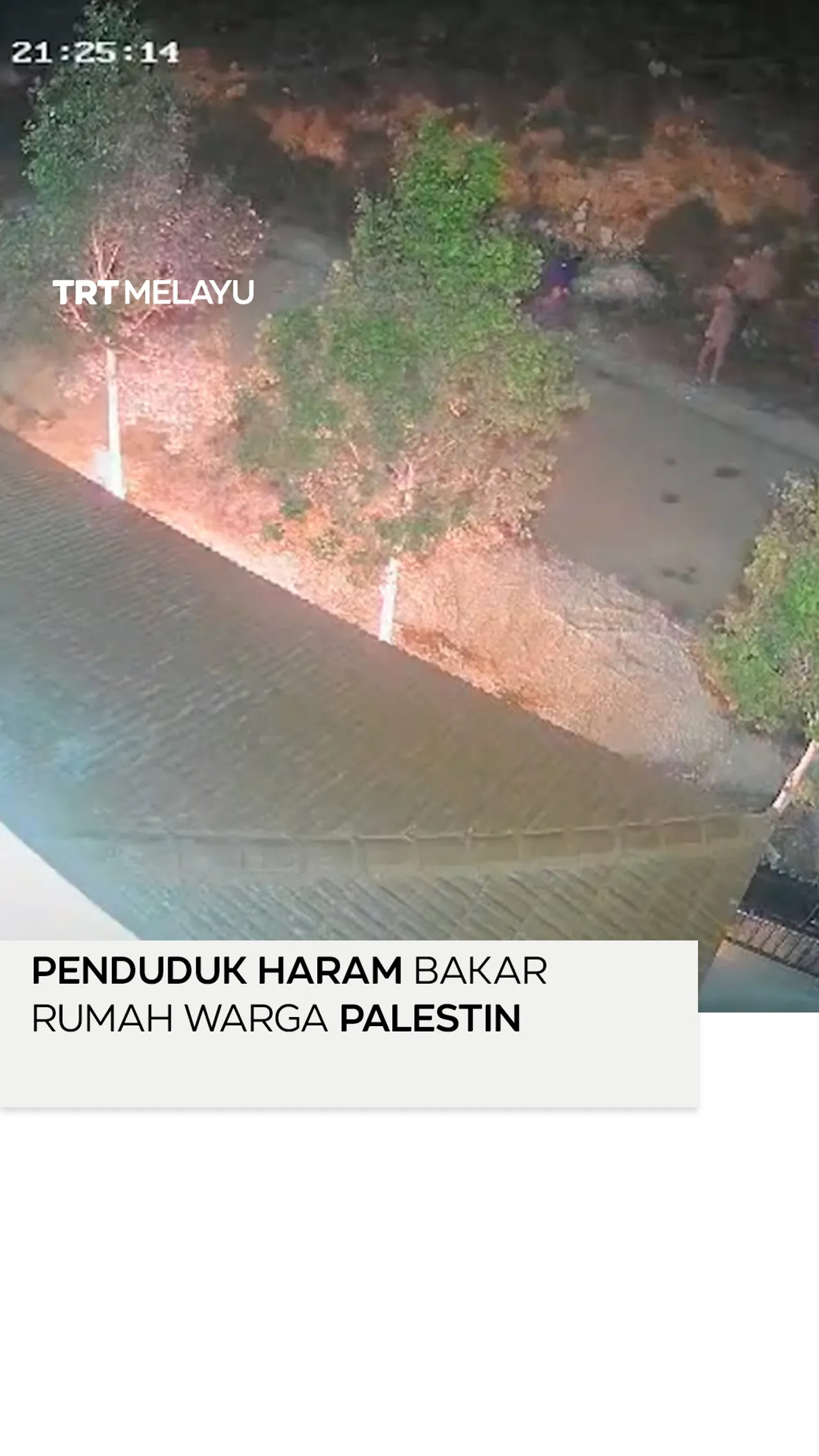 Penduduk haram bakar rumah warga Palestin