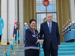 دیدار رئیس‌جمهور اردوغان با فرماندار کل نیوزیلند در آنکارا با محور توسعه همکاری‌ها