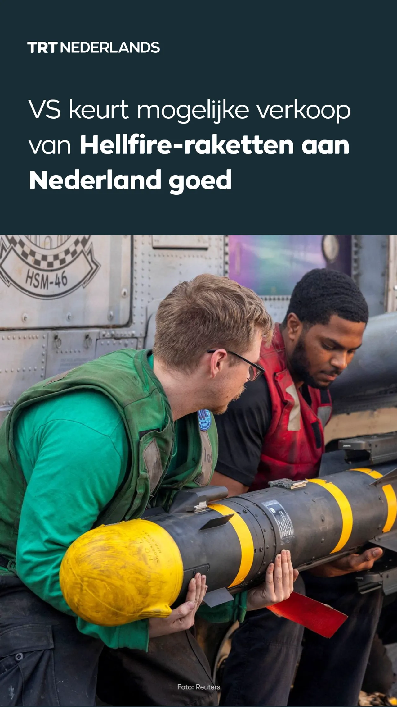 VS keurt mogelijke verkoop van Hellfire-raketten aan Nederland goed