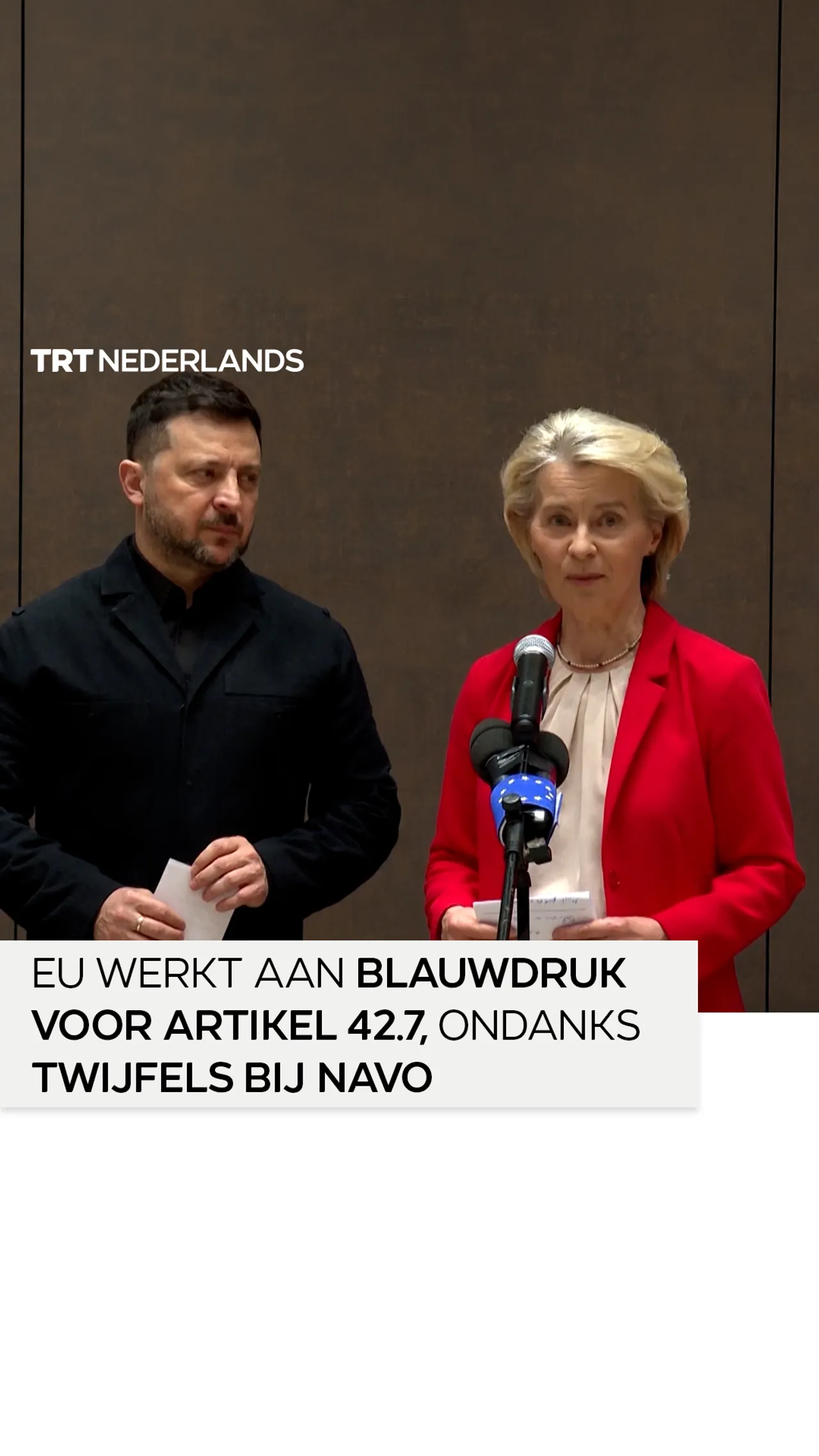 “Vandaag hebben we onze belofte waargemaakt”, zegt Von der Leyen tegen Zelensky op Cyprus