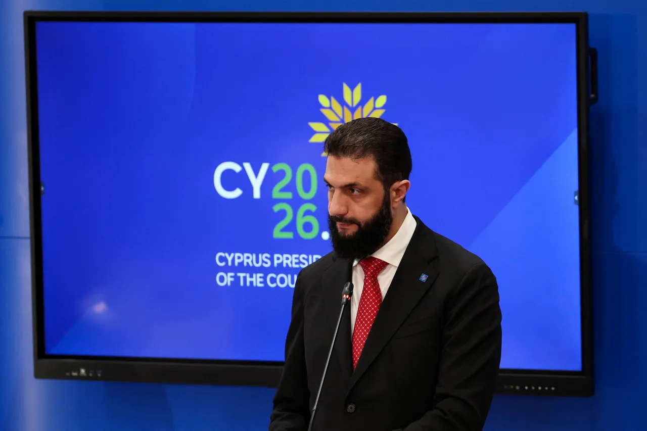 الشرع يدعو أوروبا لموقف "حازم" تجاه اعتداءات إسرائيل على سوريا ويحذر من تداعيات تهديد أمن الطاقة