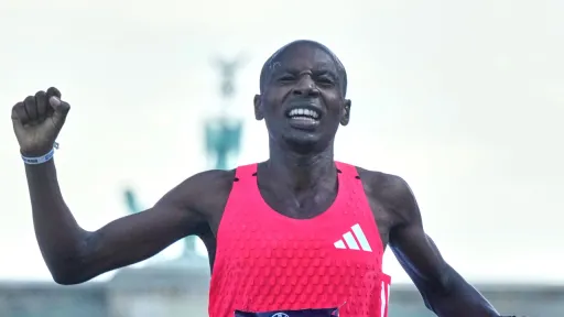 Kenya's history-making Sebastian Sawe runs marathon in under 2 hours