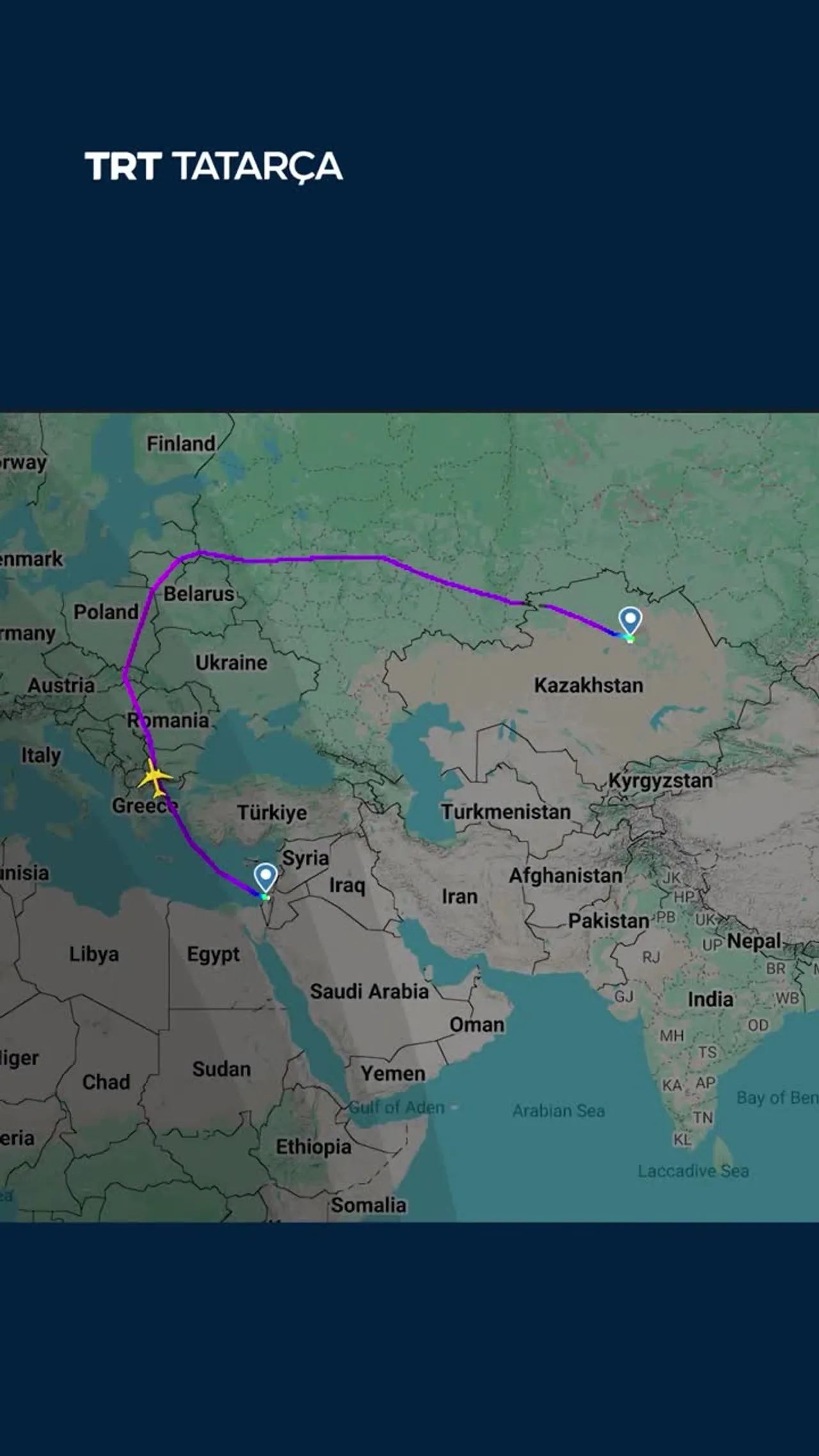 İzrail ilbaşı Törkiyä hawa kiñlegen qullanmas öçen Qazaqstanğa 8 säğat’lek äylänmä yuldan barğan