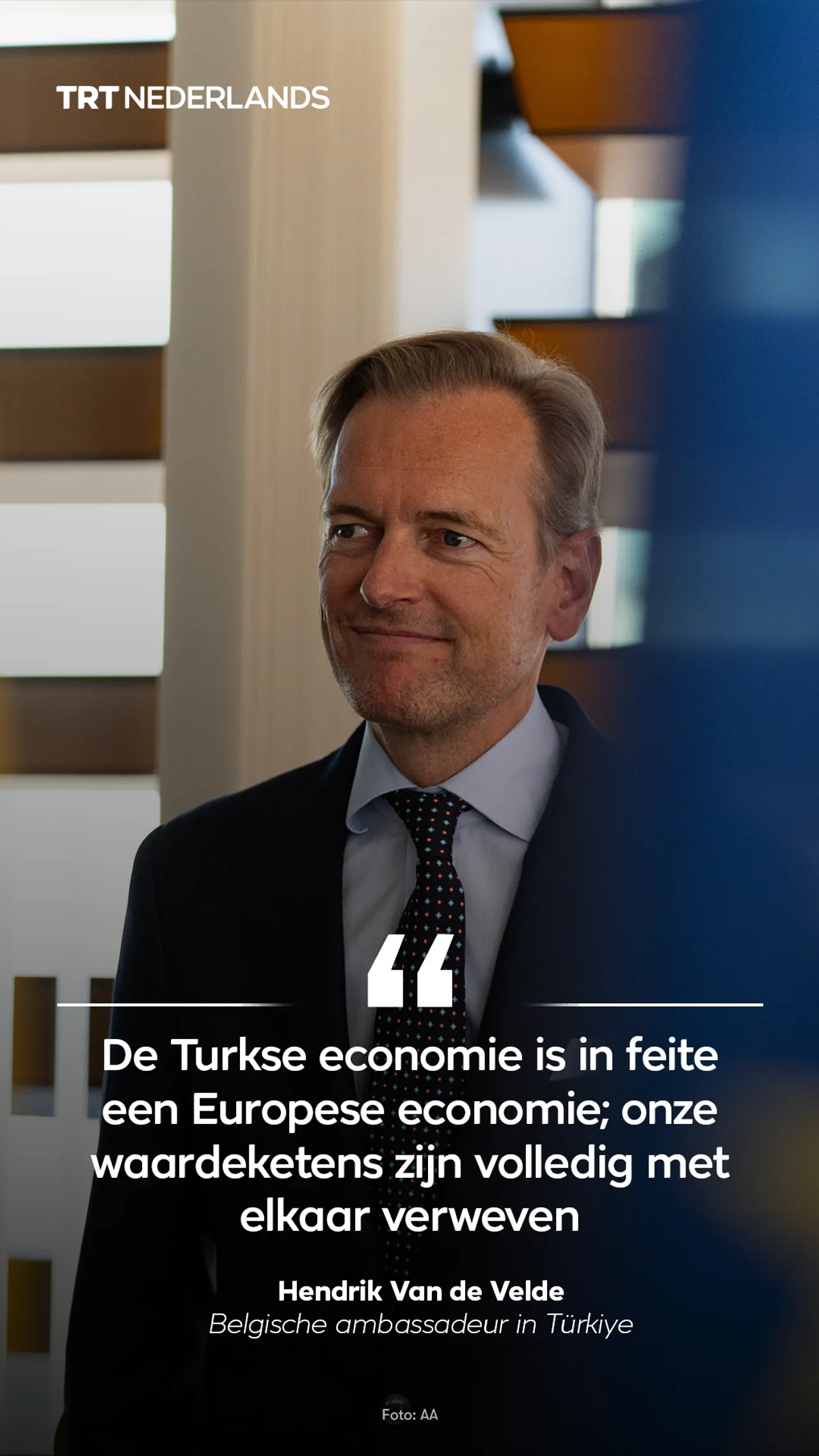 Belgische ambassadeur: “De Turkse economie is in feite een Europese economie”