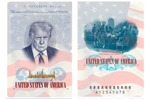 AS rencanakan paspor edisi terbatas bergambar Donald Trump