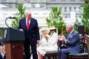 Trump jokes about 'beautiful British day' at White House, says mother had 'crush on a young Charles'