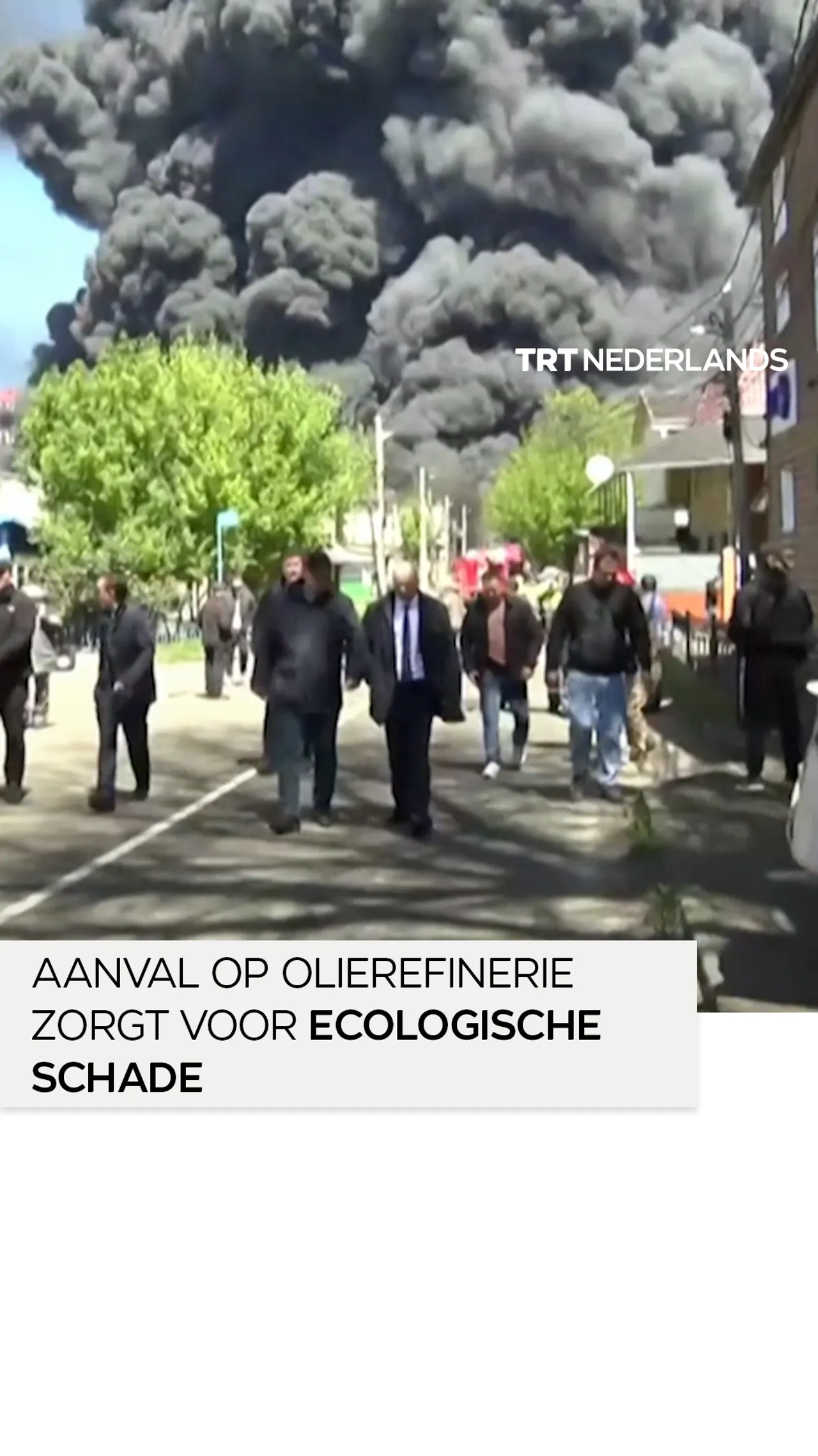 Olierefinerie staat in brand in de Zuid-Russische stad Tuapse na Oekraïense drone-aanval
